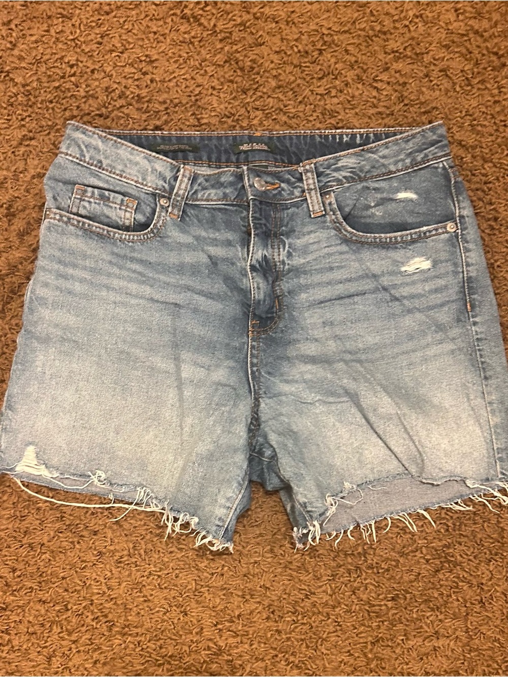 Wild Fable Light Blue Frayed Denim Shorts